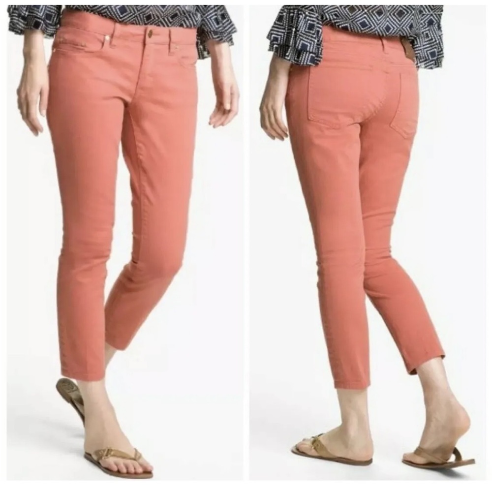 Tory Burch Alexa Cropped Skinny Jeans